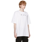 Off-White White and Blue Marker T-Shirt