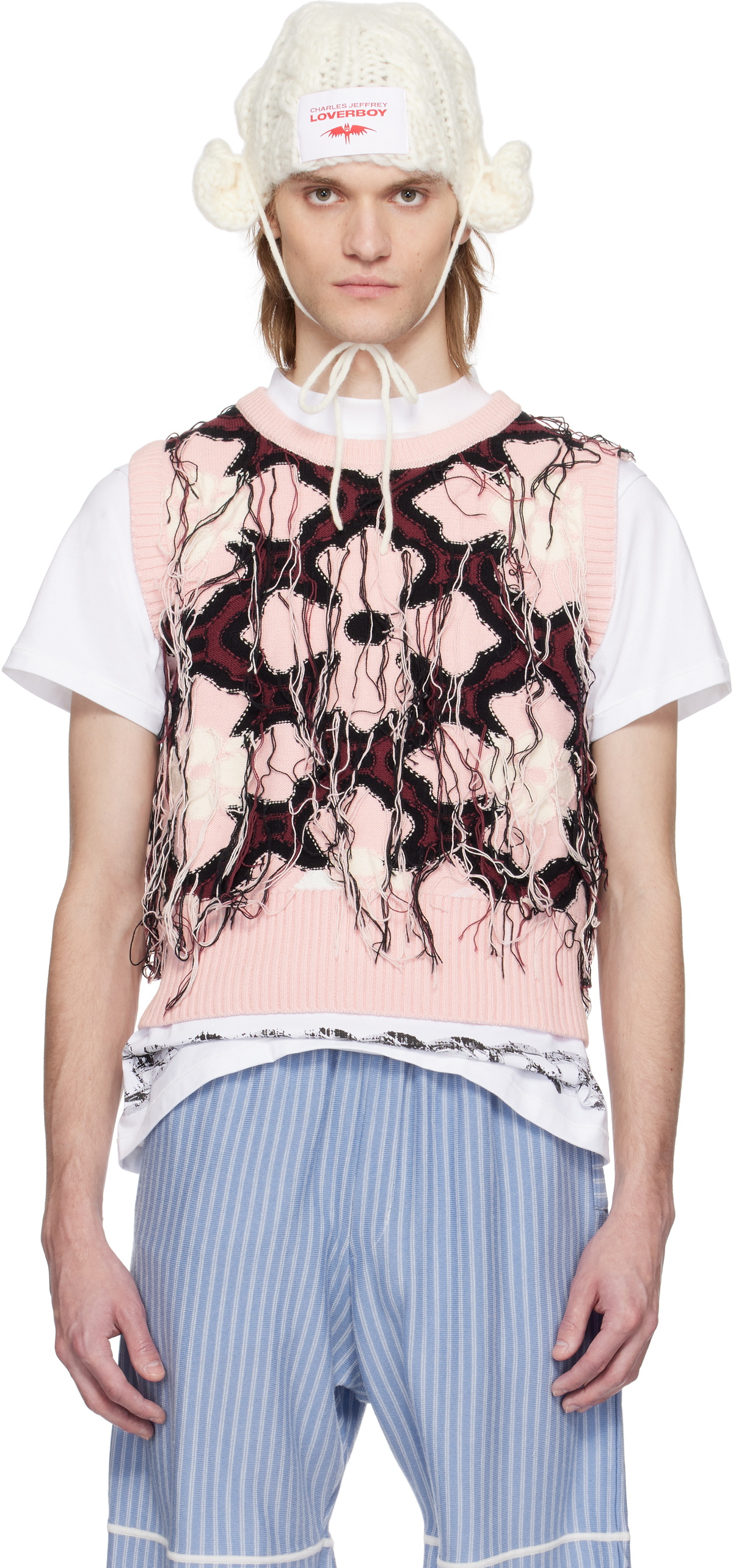 Charles Jeffrey LOVERBOY Pink Guddle Vest