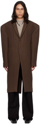 Rick Owens Brown Jumbo Tatlin Coat