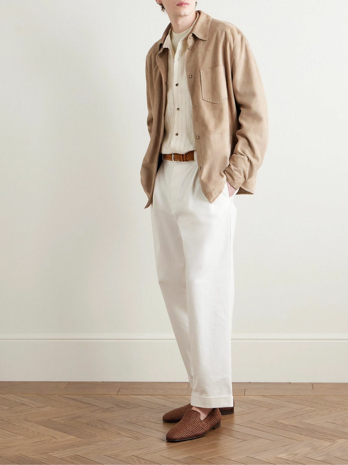 Canali - Suede Overshirt - Neutrals