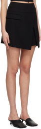 Juun.J Black Layered Miniskirt