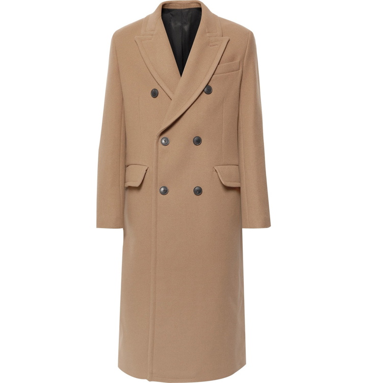 Photo: AMI - Double-Breasted Wool-Blend Overcoat - Neutrals