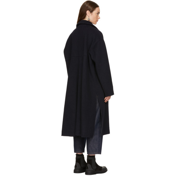 Enfold Navy Double Bearbar Slit Coat Enfold