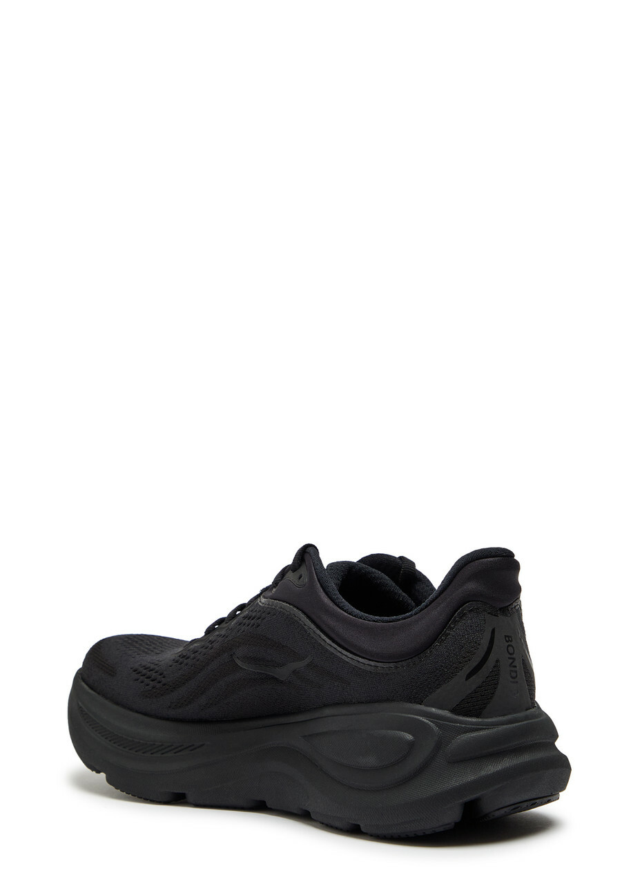 Hoka Bondi 9 Mesh-knit Sneakers Black