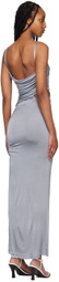 BEC + BRIDGE Blue Ariel Asymmetrical Maxi Dress