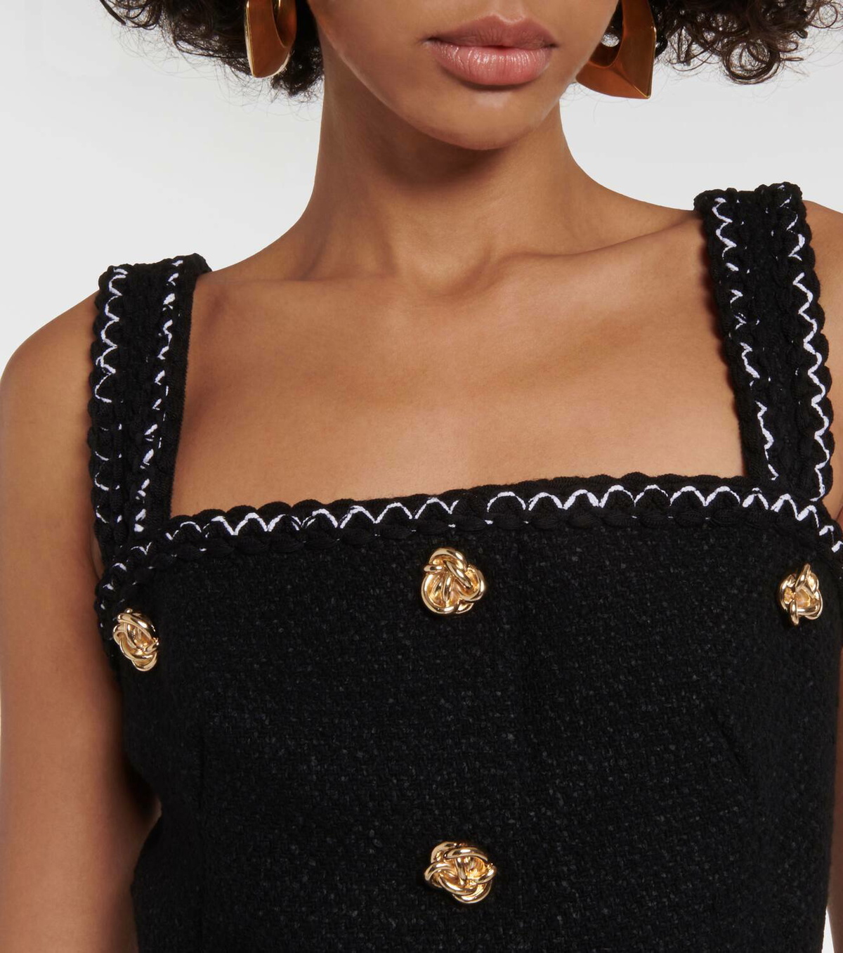 Alexander McQueen Embellished tweed minidress Alexander McQueen