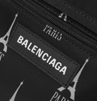 Balenciaga - Printed Shell Messenger Bag - Black