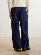 Polo Ralph Lauren - Wide-Leg Cotton-Canvas Cargo Trousers - Blue
