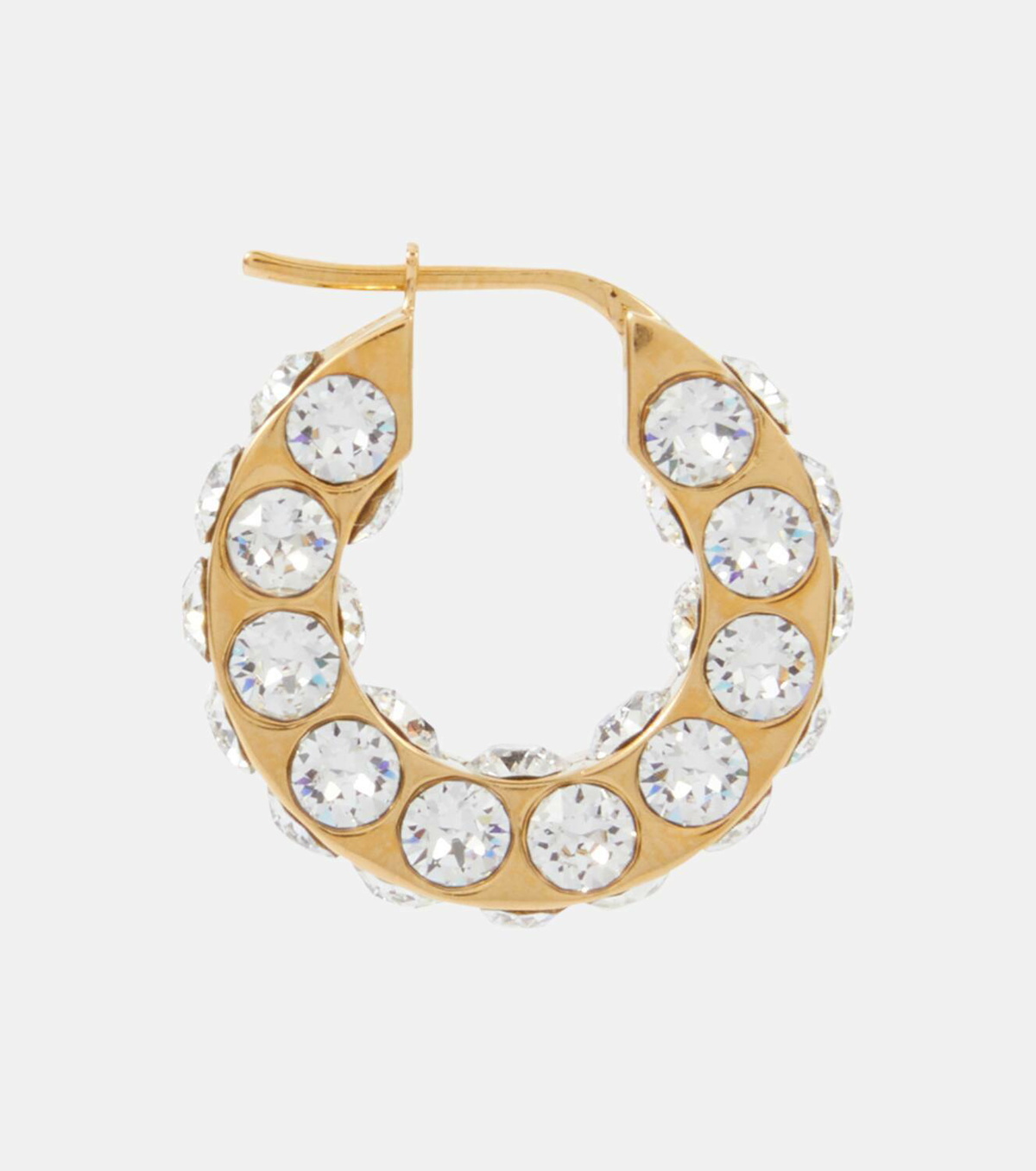 ピアス AMINA MUADDI Earring (JAHHOOPBIG WHICRYSILBASE) Amina Muaddi | Jah hoop big white and silver crystal