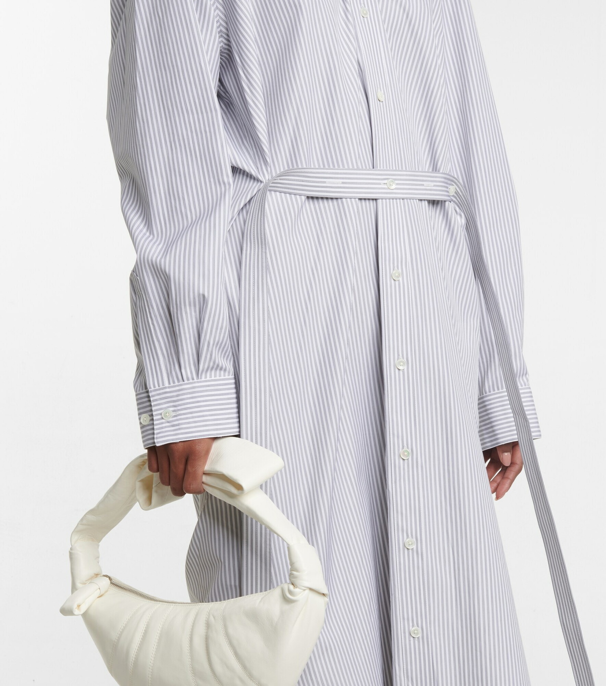 Lemaire - Striped poplin shirt dress Lemaire