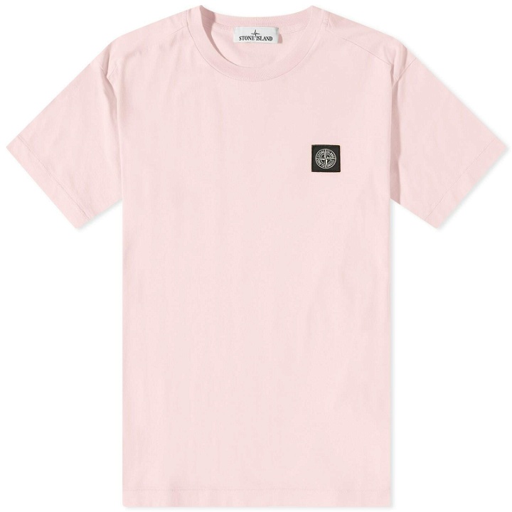 Photo: Stone Island Men's Patch T-Shirt in Pink
