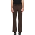 Ernest W. Baker Brown Loose Fit Flare Trousers