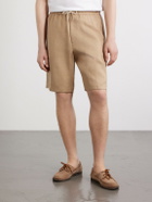 Paul Smith - Pleated Linen Drawstring Shorts - Neutrals