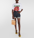 Loewe High-rise denim shorts