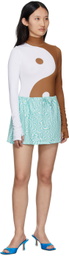 FENSI SSENSE Exclusive White & Brown Presente Bodysuit