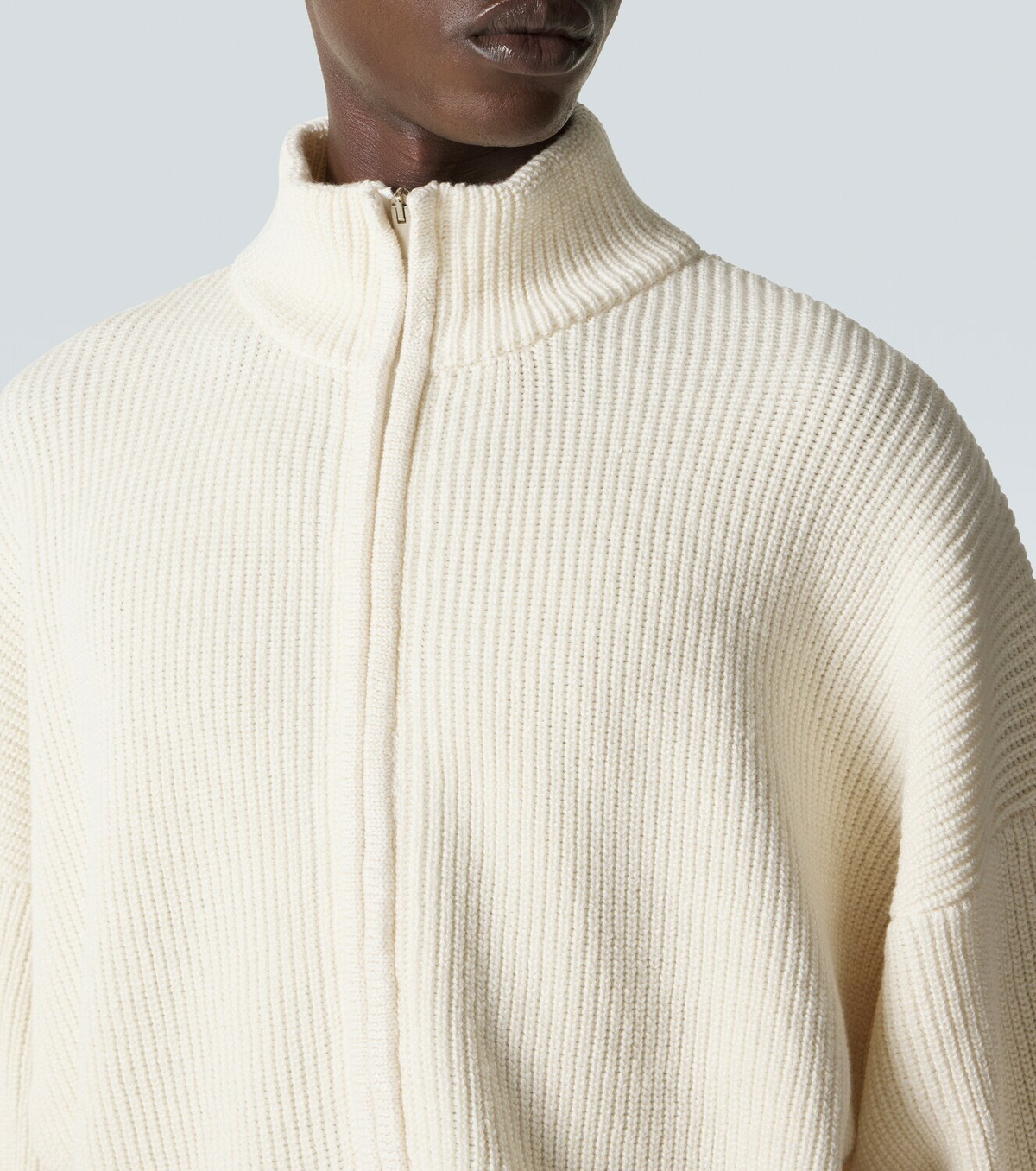 Fear of God Wool, linen, and cotton half-zip sweater