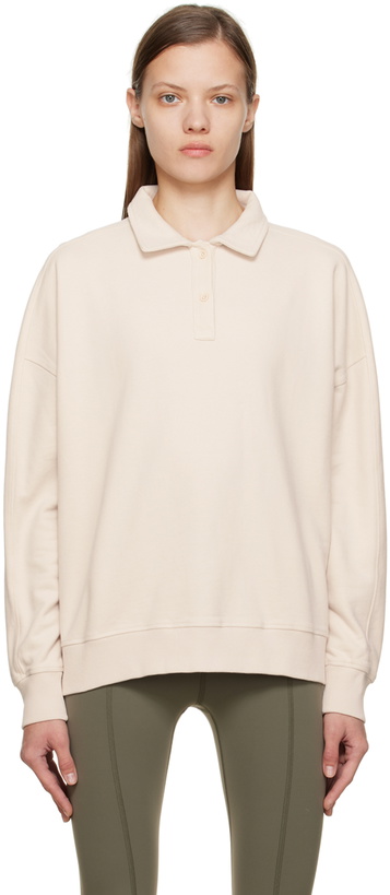 Photo: Outdoor Voices Beige Pickup Sweatshirt