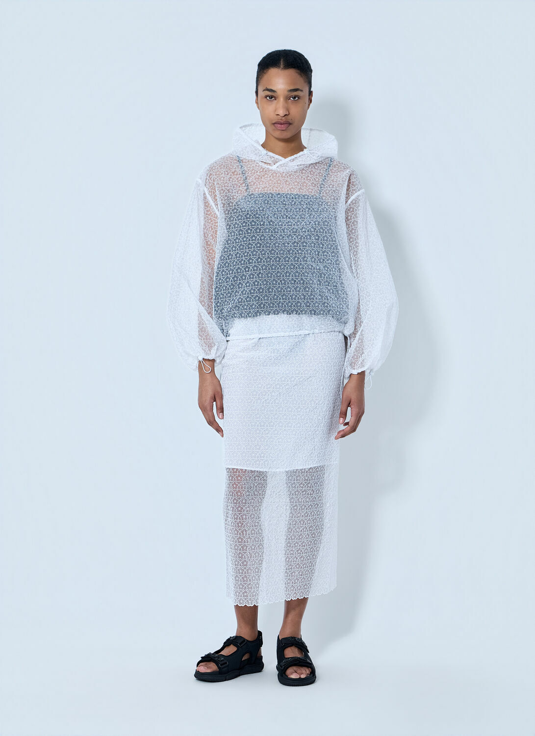 Cecilie Bahnsen CBshila Hoodie Windflower Top