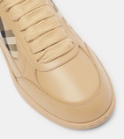 Burberry Burberry Check leather sneakers