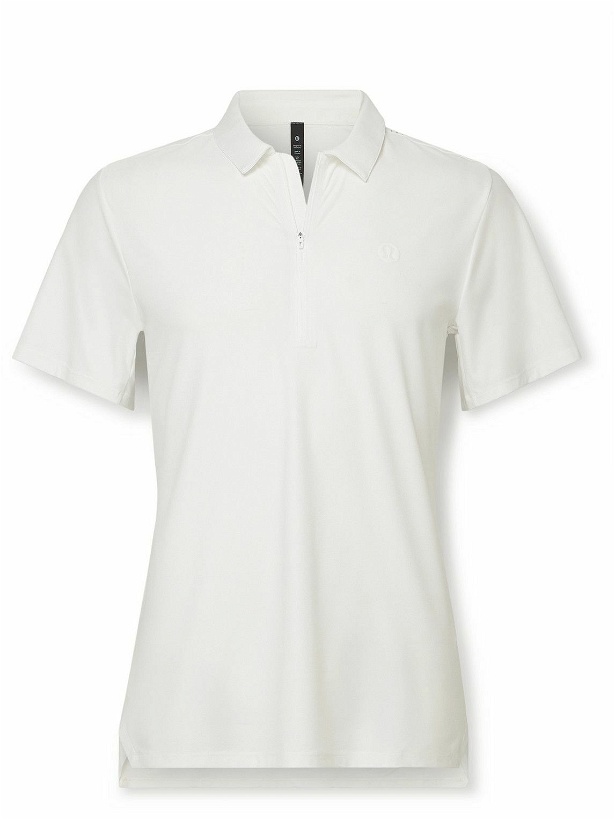 Photo: Lululemon - Logo-Appliquéd Stretch-Piqué Tennis Polo Shirt - White