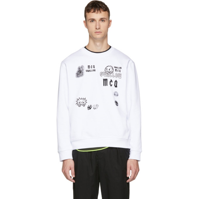 Photo: McQ Alexander McQueen White Swallow Big Sweatshirt