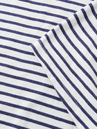 Save Khaki United - Striped Cotton-Blend Jersey T-Shirt - Blue