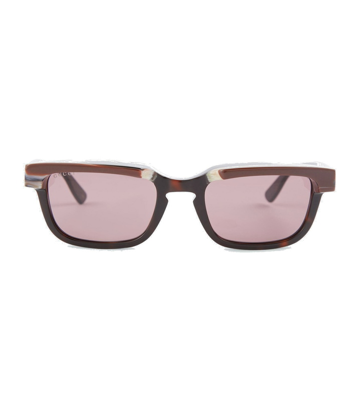 Photo: Gucci - Rectangle-frame acetate sunglasses