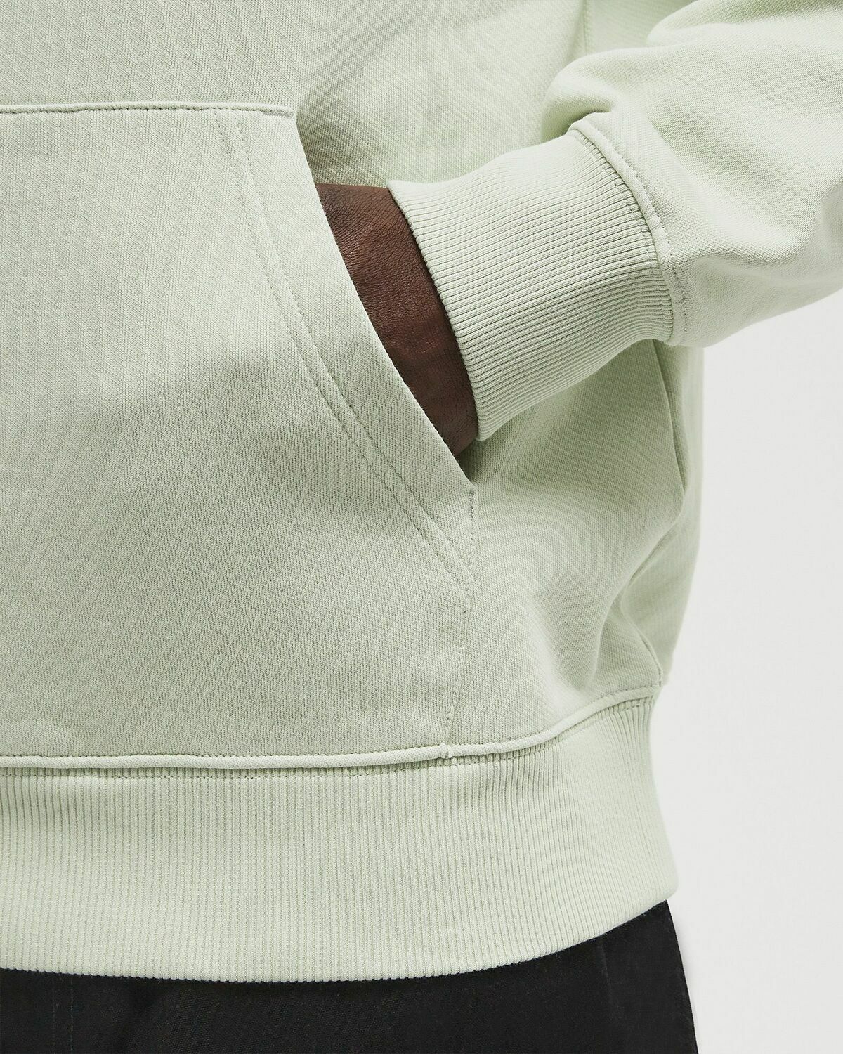 ØLÅF BLOCK ZIP MOCK NECK Green Mens Half-Zips/Sweatshirt