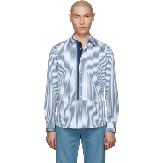 Photo: Dries Van Noten Blue and White Creagh-Tape Shirt