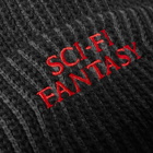 Sci-Fi Fantasy Men's Logo Beanie in Black And Grey