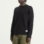 Norse Projects Men's Stevns Military Rib Long Sleeve T-Shirt in Black