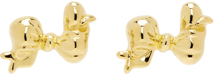 Photo: Mondo Mondo Gold Big Bow Earrings