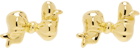 Mondo Mondo Gold Big Bow Earrings