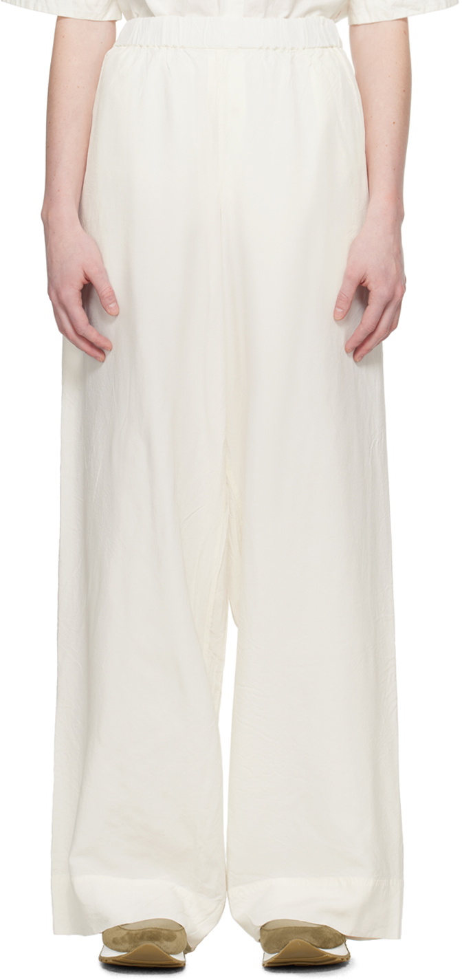 CASEY CASEY Off-White Paola Trousers