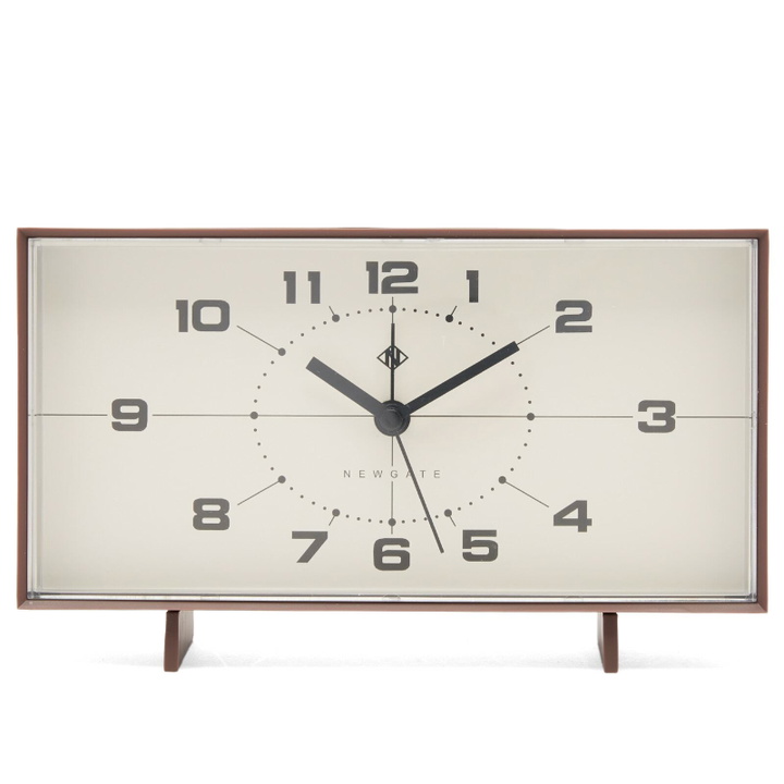 Photo: Newgate Clocks Wideboy Mantel Alarm Clock in Mocha Brown 