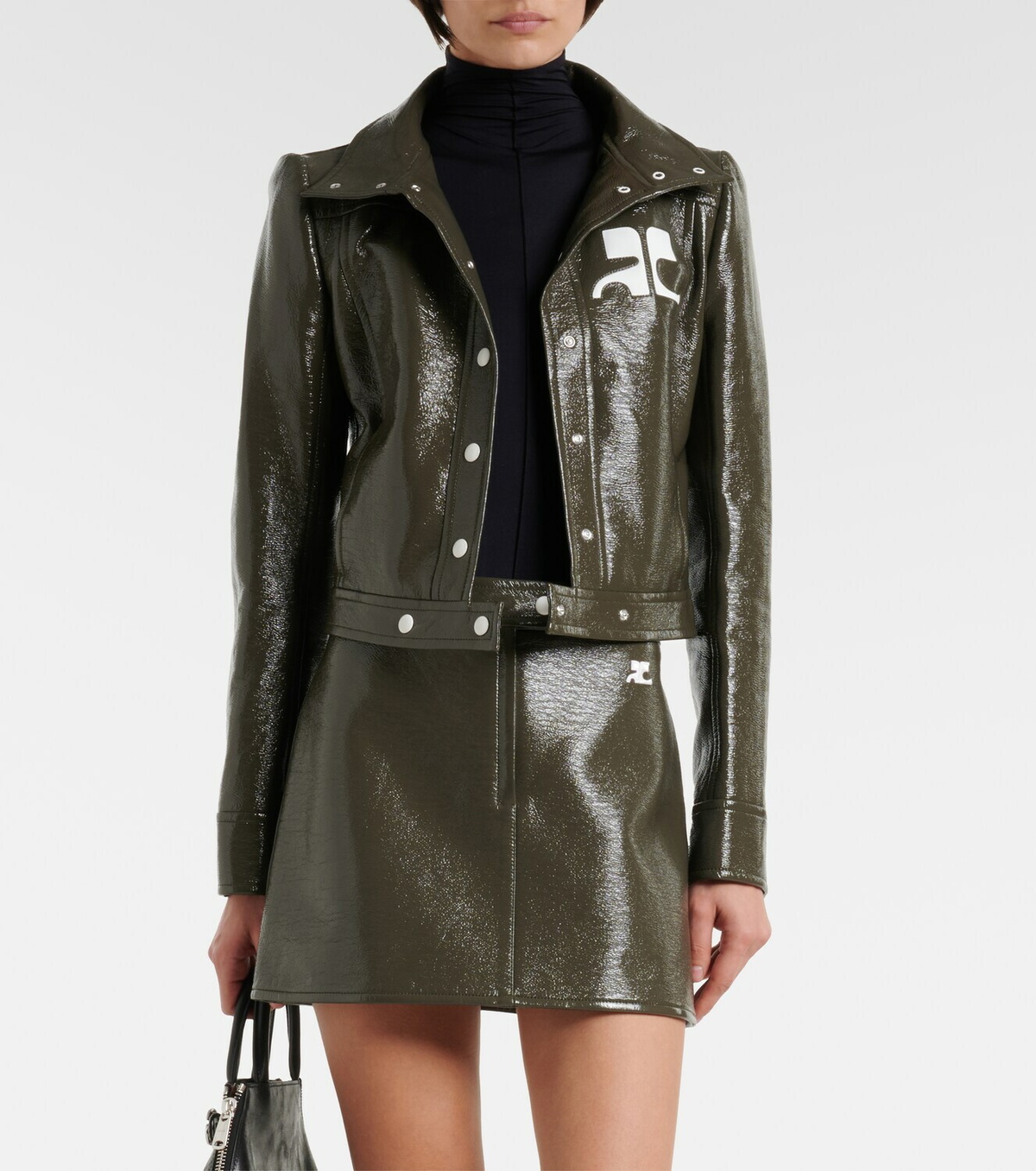 Courrèges Cotton-blend vinyl jacket
