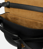 Loewe - Gate Dual Mini leather and jacquard shoulder bag