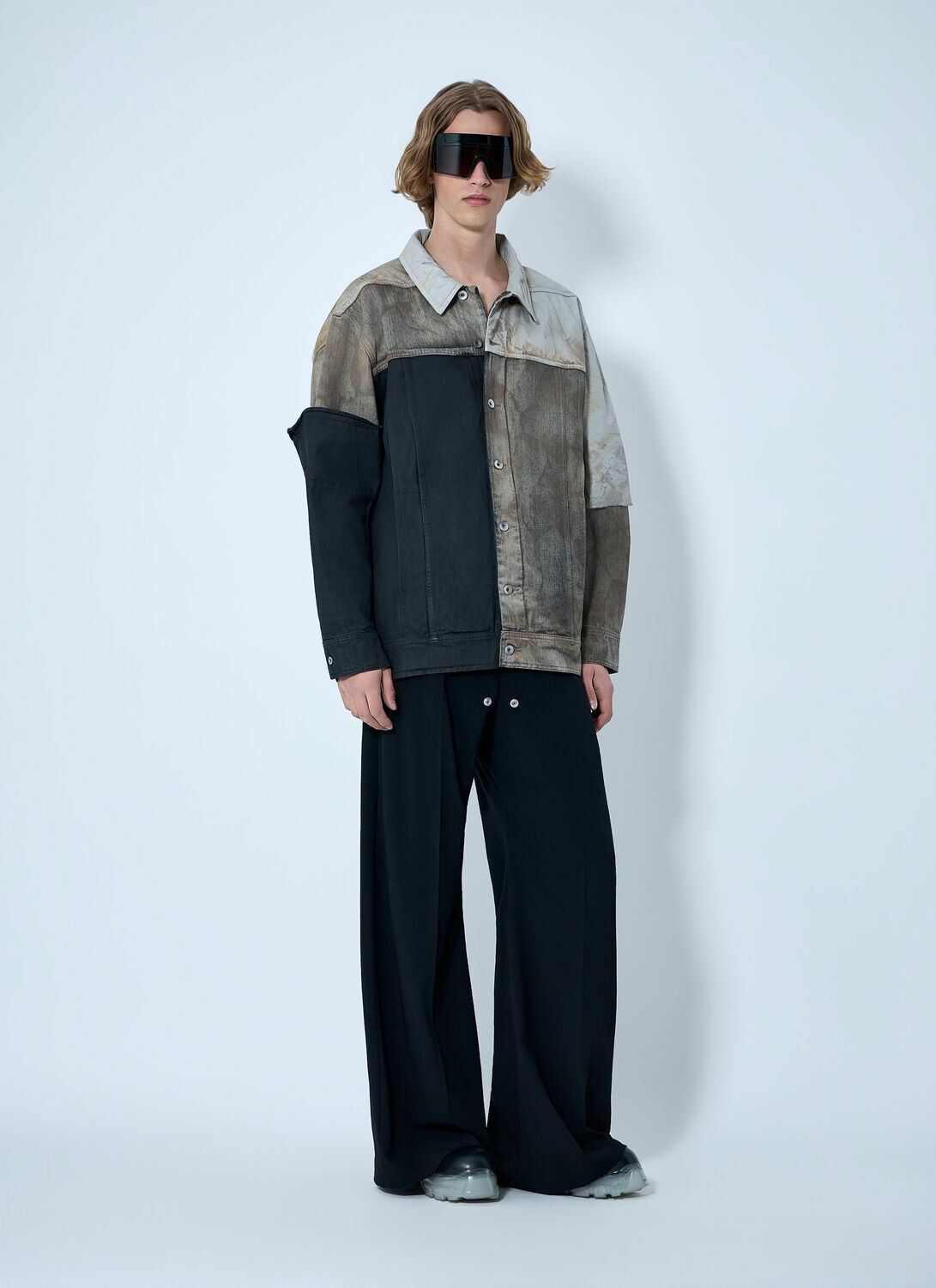 Rick Owens DRKSHDW Denim Patchwork Jacket
