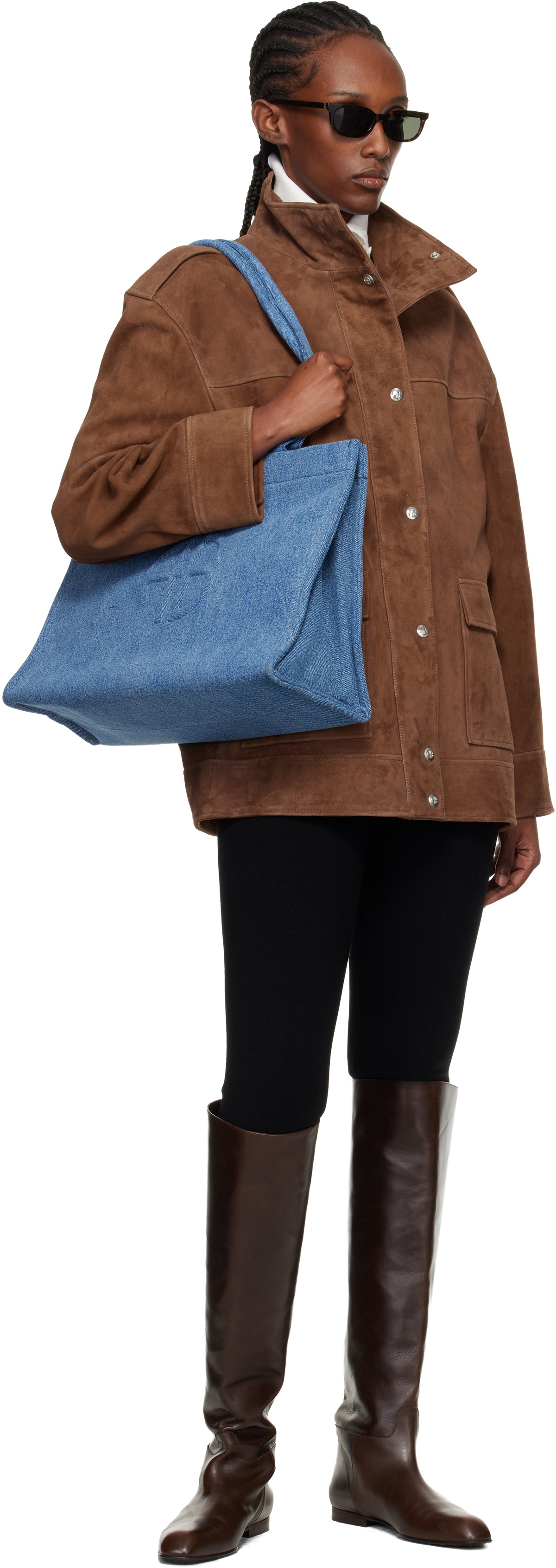 ANINE BING Blue Lara Tote