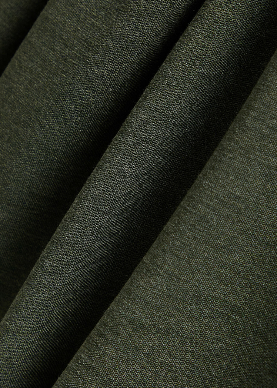 Varley The Extra Wide Leg 32 Stretch-jersey Sweatpants Olive