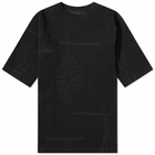 BYBORRE Men's Oversized Knitted T-Shirt in Black