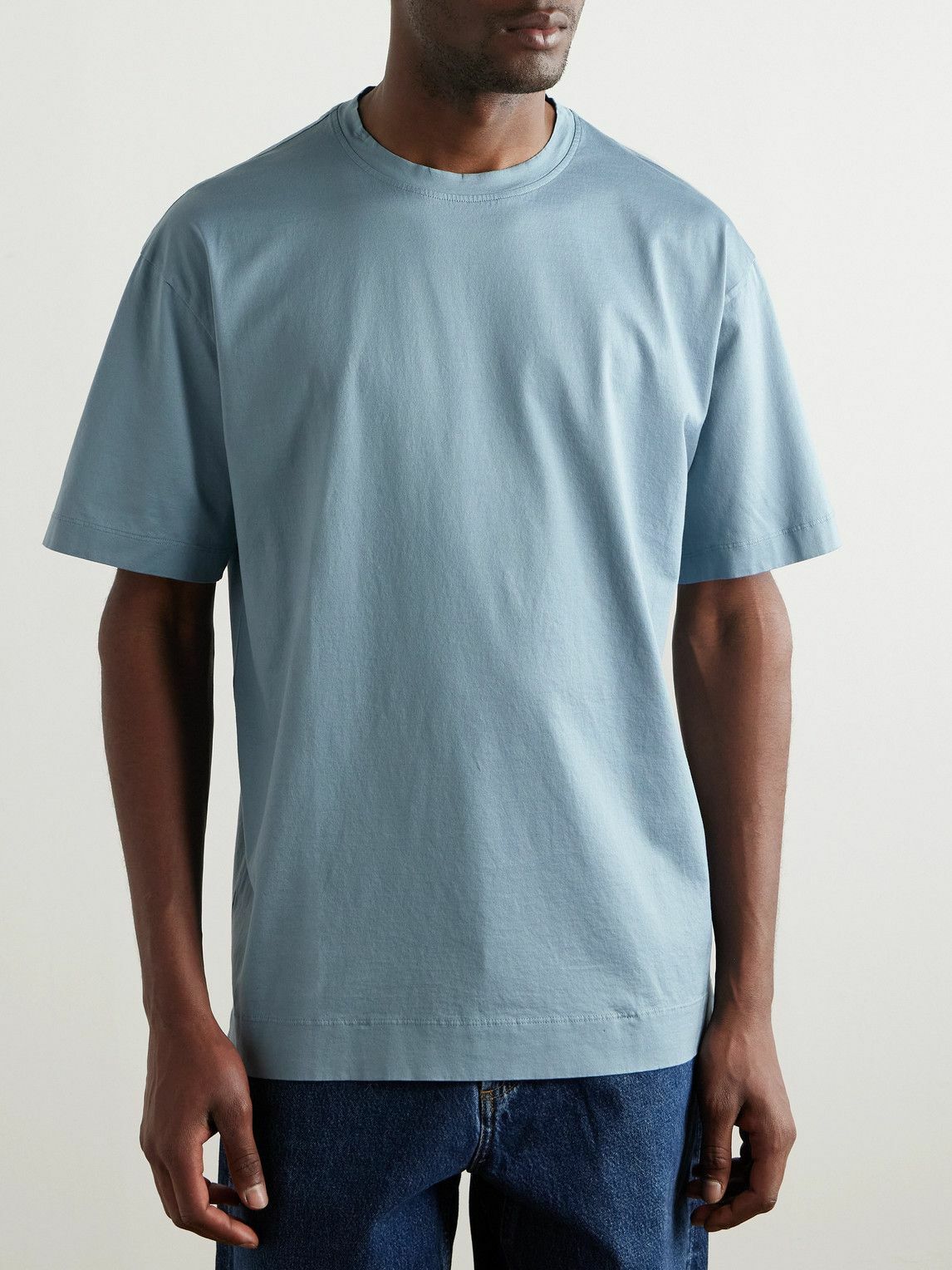 Massimo Alba - Cotton-Jersey T-Shirt - Blue