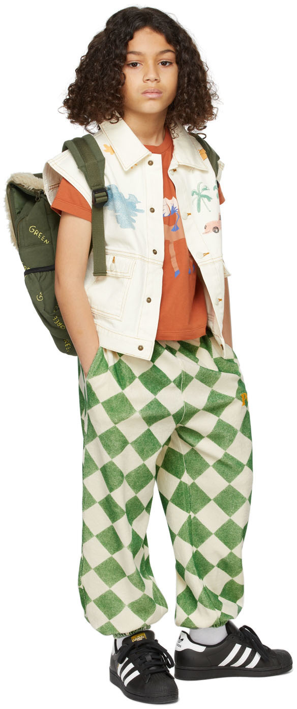 JELLYMALLOW RED CHECK PATTERN PANTS KIDS JELLYMALLOW RED CHECK PATTERN PANTS KIDS