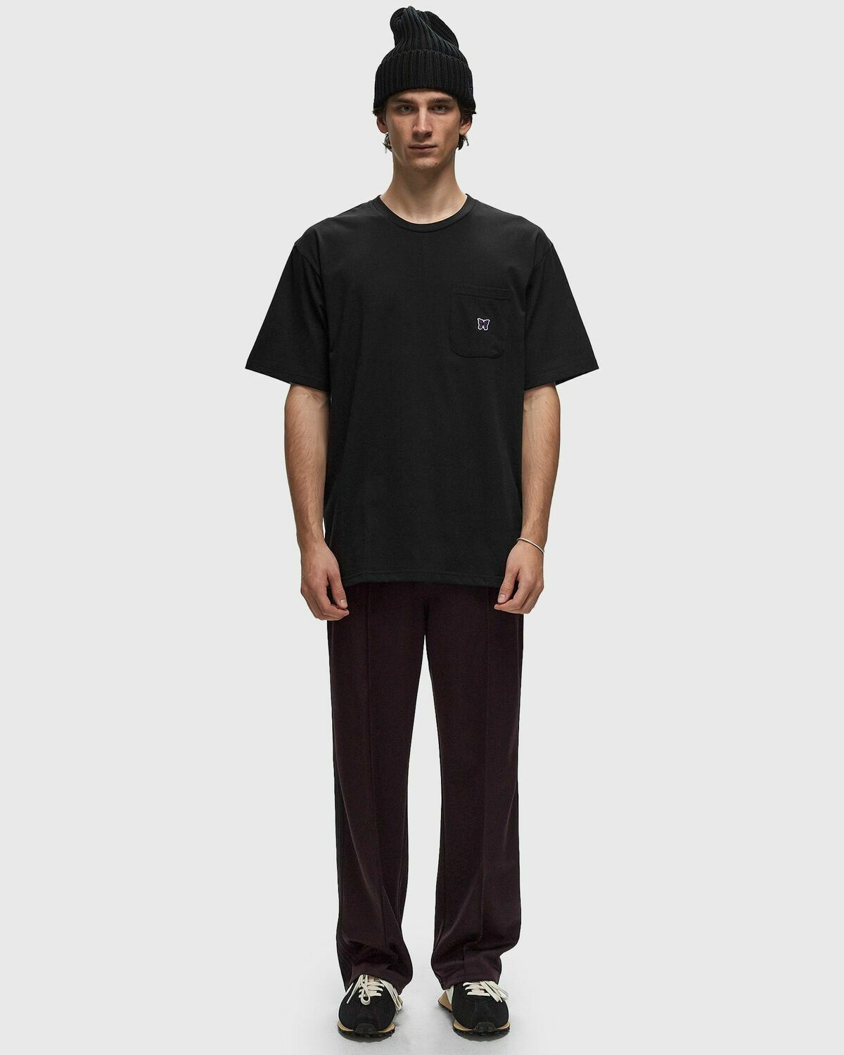 Needles S/S Crew Neck Tee Poly Jersey Black Shortsleeves Needles