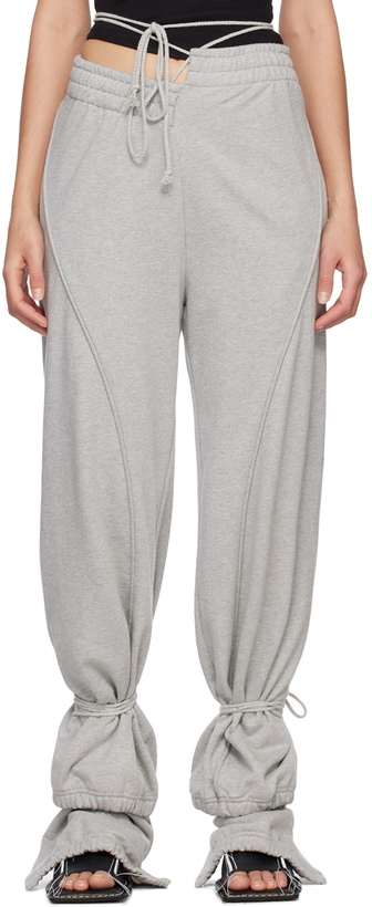 Photo: SRVC Gray Asymmetric Lounge Pants