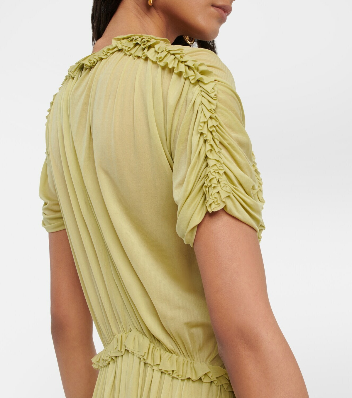 24AW new/Victoria Beckham ギャザーウエストミニドレス Dress Victoria Beckham Sleeveless Gather Detail Mini Dress | Shopbop