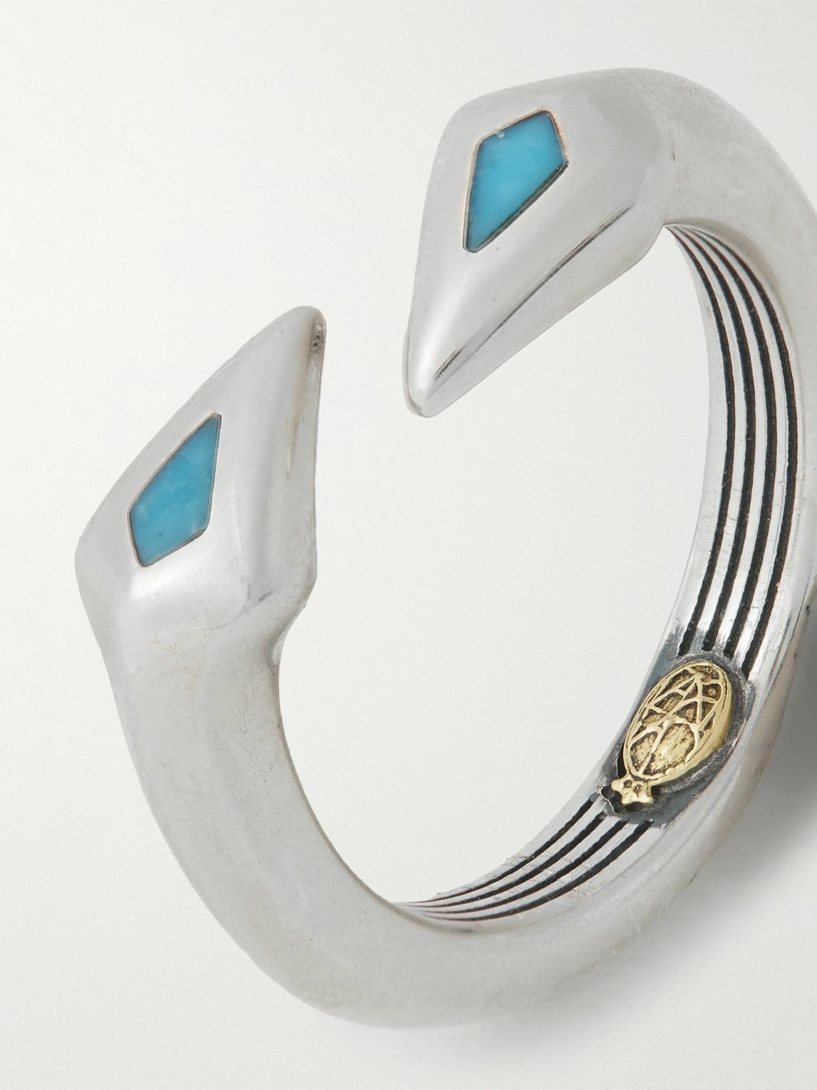 Jacques Marie Mage - Weston Sterling Silver Kingman Turquoise Ring - Silver