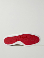 Christian Louboutin - Louis Junior Spikes Cap-Toe Leather Sneakers - White