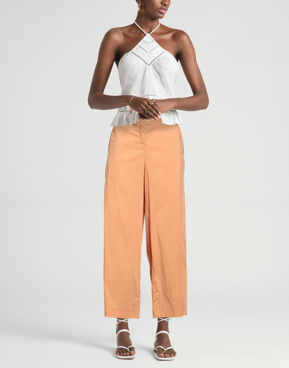 Jijil Womens Pants Apricot