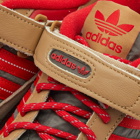 Adidas Men's Forum 84 Camp Low Sneakers in Cardboard/Scarlet/Grey